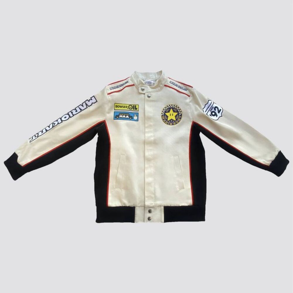 Mario Kart Canvas Racing Jacket Egret - S
